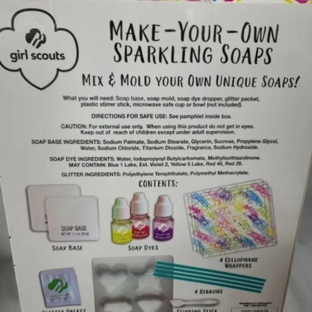 NIB Girl Scouts Make Your Own Sparkling Soap